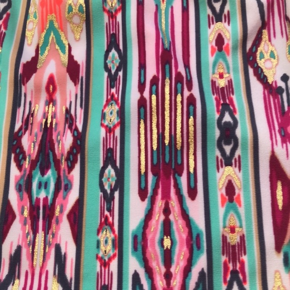 ART CLASS Aztec Multi  Color 2 piece Swimsuit Bathing Suit Tankini Girl's XS - Picture 9 of 16